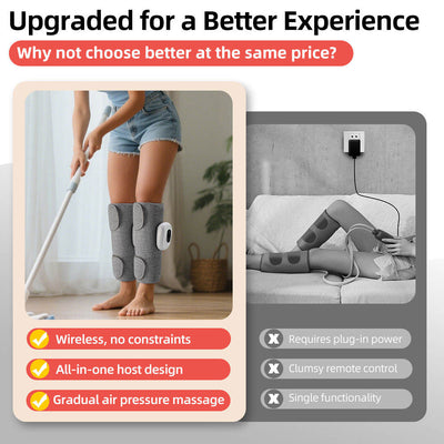 Somvexa™ Air Compression Leg Massager | Wireless Recovery Wrap